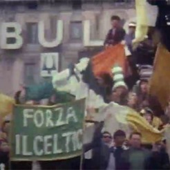 Forza Celtic banner colour Milan 1970