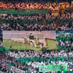 Green Brigade Original Total Football banner v Ajax