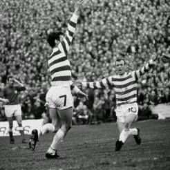 George Connelly celebrates 1969 cup final