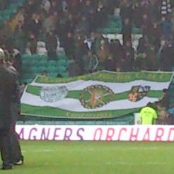 St Patricks CSC Lisburn banner at Celtic Park