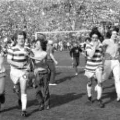 1980 cup final fans on pitch